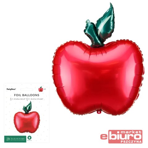 BALON FOLIOWY JABŁKO 57X69CM MIX PARTYDECO