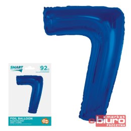 BALON FOLIOWY SMART CYFRA 7 NIEBIESKA 92CM GODAN