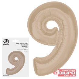 BALON FOLIOWY SMART CYFRA 9 MAT LATTE 92CM GODAN