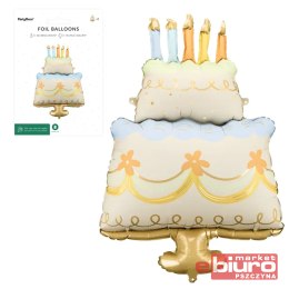 BALON FOLIOWY TORT 62X104CM MIX PARTYDECO