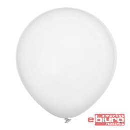 BALONY DECOMEX 5' PASTELOWE WHITE 100SZT GODAN