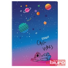 DISNEY BLACK ZESZYT A4 60K KRATKA WZ 1 STITCH