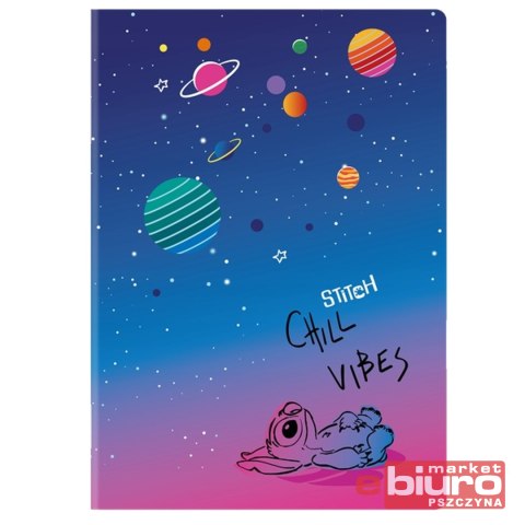 DISNEY BLACK ZESZYT A4 60K KRATKA WZ 1 STITCH