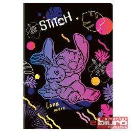 DISNEY BLACK ZESZYT A4 60K KRATKA WZ 2 STITCH