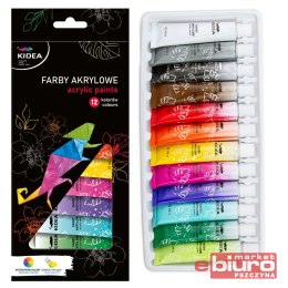 FARBY AKRYLOWE 12X12ML KIDEA