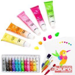 FARBY AKRYLOWE NEONOWE 12X12ML KIDEA