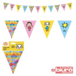 GIRLANDA FLAGI PAP KICIA KOCIA 2,5M GODAN