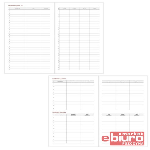 KALENDARZ NAUCZYCIELA B5 PCV BEZBARWNY KOTY