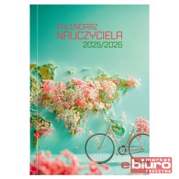 KALENDARZ NAUCZYCIELA B5 PCV BEZBARWNY ROWERY