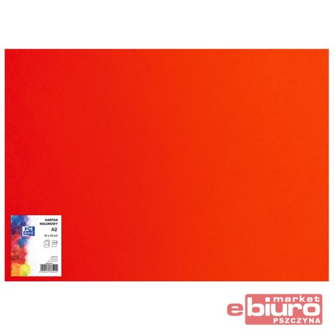 KARTON OXF A2 160G 28 CZERWONY