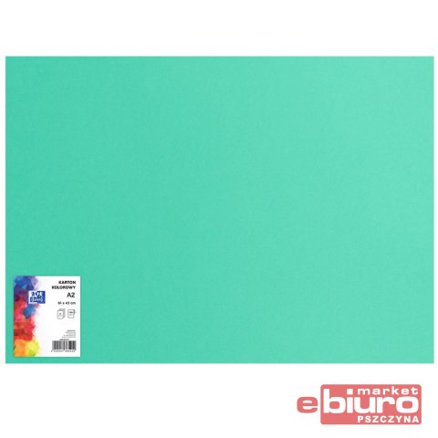 KARTON OXF A2 160G 64 TURKUSOWY