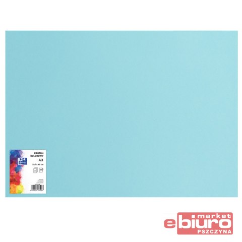 KARTON OXF A3 160G 75 JASNONIEBIESKI