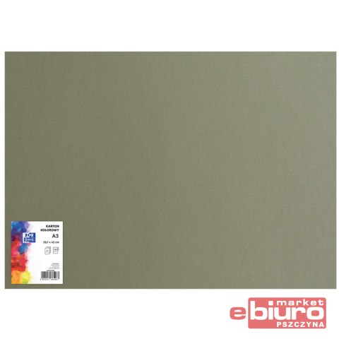 KARTON OXF A3 160G 98 CIEMNOSZARY