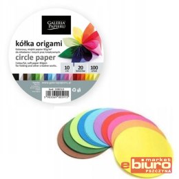 KÓŁKA DO ORIGAMI MIX KOL. 10CM 100ARK/OP 80G/M2 GALERIA PAPIERU