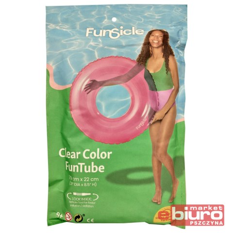 KÓŁKO NADMUCHIWANE RÓŻOWE 79CM X 21,5CM K11369B00