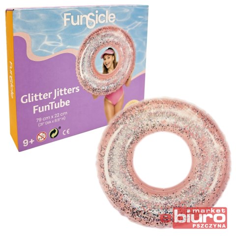 KÓŁKO NADMUCHIWANE Z BROKATEM PINK 79CM K11175A00