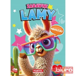 KOLOROWANKA ZABAWNE LAMY Z NAKLEJKAMI MARTEL