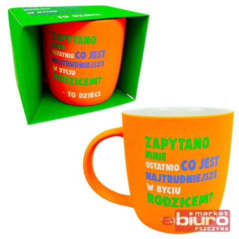 KUBEK NEONOWY POMARAŃCZOWY QN-005 PASSION