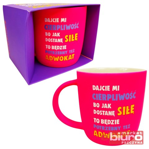 KUBEK NEONOWY RÓŻOWY QN-003 PASSION