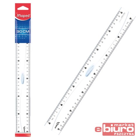 LINIJKA CLASSIC Z UCHWYTEM 30CM