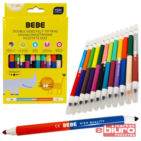 MAZAKI DWUSTRONNE 12/24KOL BEBE KIDS INTERDRUK