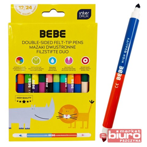 MAZAKI DWUSTRONNE 12/24KOL BEBE KIDS INTERDRUK