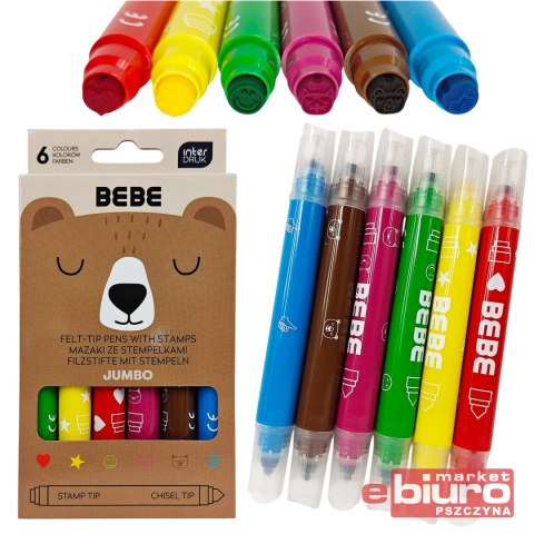 MAZAKI JUMBO ZE STEMP 6SZT BEBE FRIEND INTERDRUK