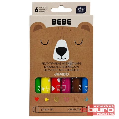 MAZAKI JUMBO ZE STEMP 6SZT BEBE FRIEND INTERDRUK