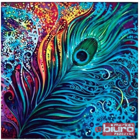 MOZAIKA DIAMENTOWA 30X40 PAWIE PIÓRO TE1376-02 TITANUM