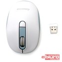 MYSZKA BEZPRZEWODOWA OMEGA WIRELESS 1000/1200/1600 DPI 2,4 GHZ WHITE-BLUE