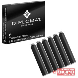 NABOJE DO PIÓR DIPLOMAT 6SZT CZARNE