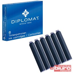 NABOJE DO PIÓR DIPLOMAT 6SZT NIEBIESKIE