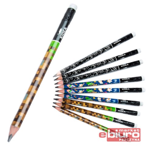 OŁÓWEK TRÓJKĄTNY JUMBO Z NADRUKIEM A KIDEA