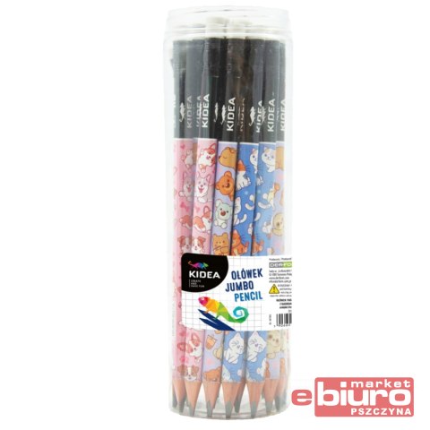 OŁÓWEK TRÓJKĄTNY JUMBO Z NADRUKIEM B KIDEA