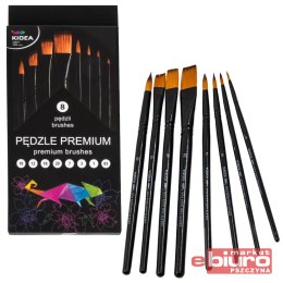 PĘDZLE PREMIUM 8 SZT KIDEA