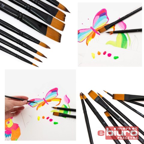 PĘDZLE PREMIUM 8 SZT KIDEA