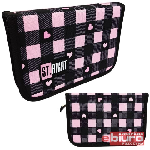 PIÓRNIK DWUKLAP BW PC-03 STRIGHT PINK CHECKERED