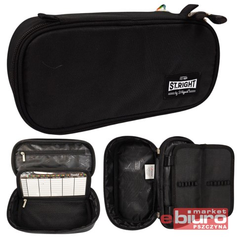 PIÓRNIK SASZ USZT Z WEW KLAP. STRIGHT ST.BLACK VIN