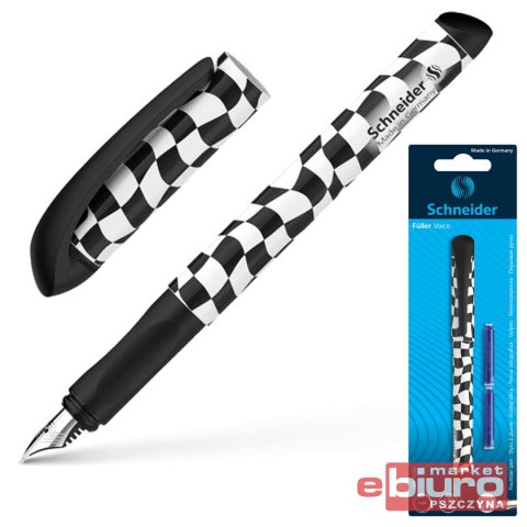 PIÓRO WIECZNE SCHNEIDER VOICE+2 NAB CZARN-BIAŁE BL