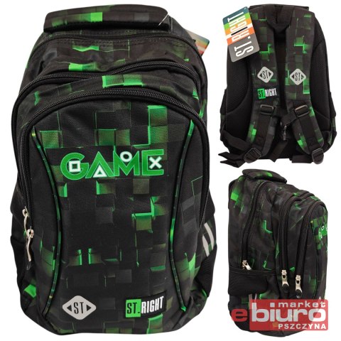 PLECAK 3 KOM STRIGHT BP-26 GREEN GAME