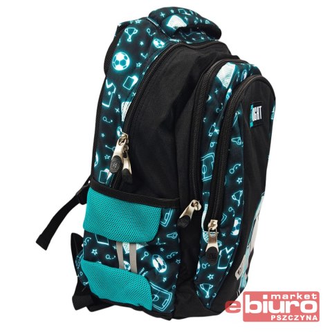 PLECAK 3-KOM. STRIGHT BP-26 NEON FOOTBALL MAJEWSKI