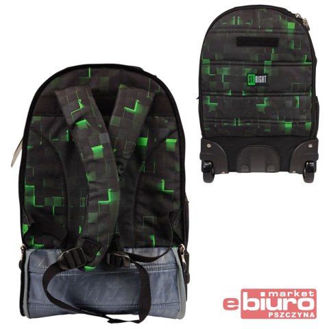 PLECAK NA KÓŁKACH STRIGHT TB-01 GREEN GAME