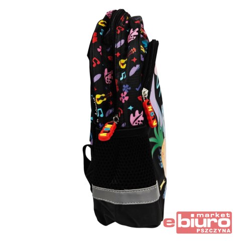 PLECAK PRZEDSZKOLNY 11" D1 STITCH BLACK ALOHA MAJE