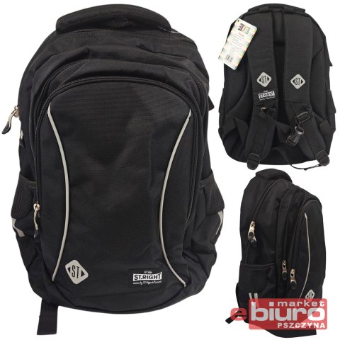 PLECAK SZKOLNY STRIGHT BP-77 ST. BLACK VINTAGE