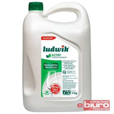 PŁYN DO NACZYŃ LUDWIK MIĘTOWY 5L KARNISTER