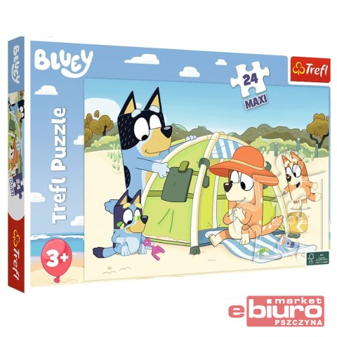 PUZZLE 24 MAXI WSPANIAŁY DZIEŃ BLUEY 14357 TREFL