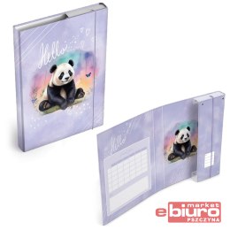 TECZKA SKRZYDŁOWA Z GUMKĄ MFP BOX A4 PANDA