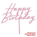 TOPPER AKRYL NA TORT HAPPY BIRTHDAY J.RÓŻ PARTYDEC