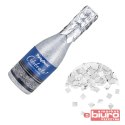 TUBA Z KONFETTI SZAMPAN SREBRNY 20,5CM PARTYDECO