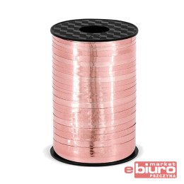 WSTĄŻKA PLASTIKOWA RÓŻOWE ZŁOTO 5MM/225M PARTYDECO